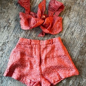 REVOLVE Two Piece Short Set Pink